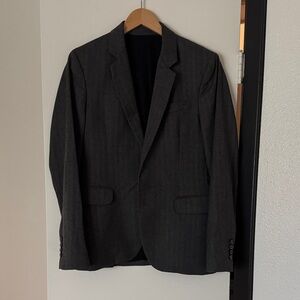 Gray herringbone Blazer